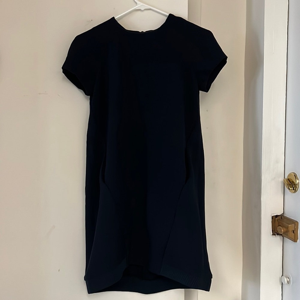 Like new zara mini dress, dark blue color size S